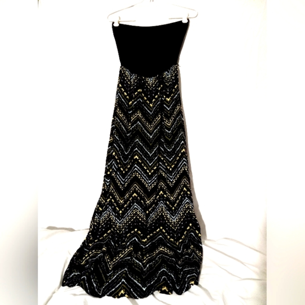 Long strapless dress